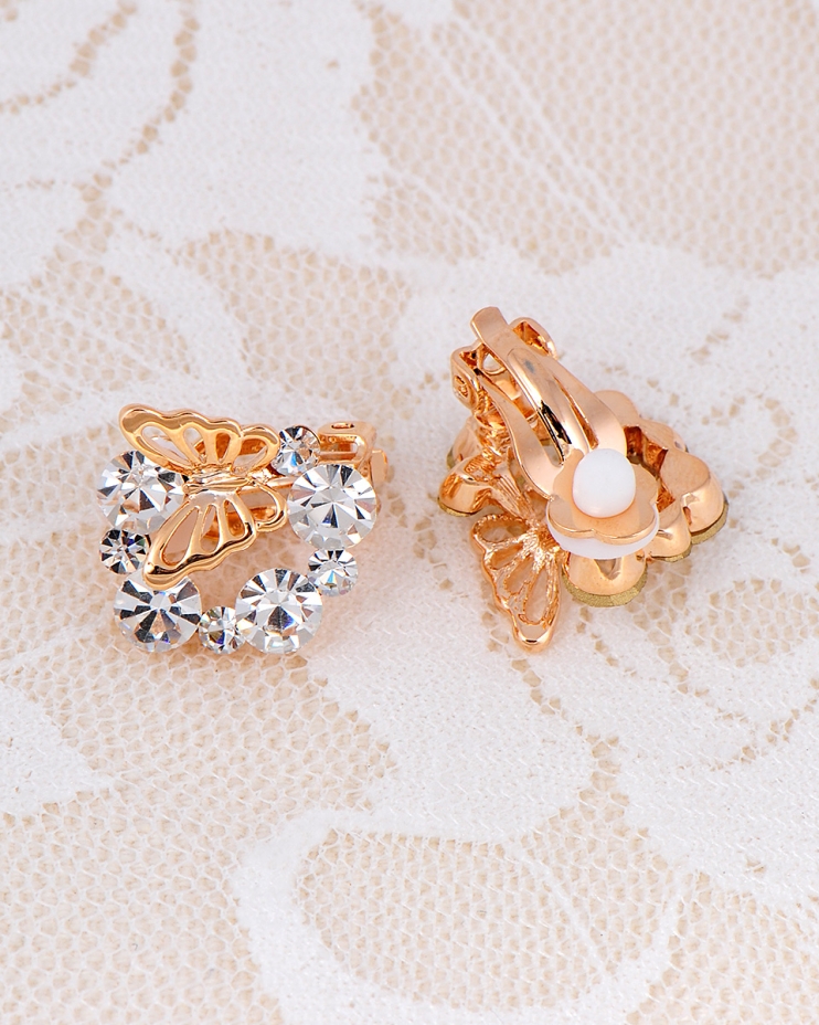 حلق اذن متعدد بالحجر التشيكي وعيون القط