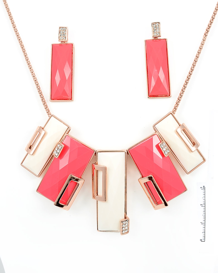 مجوهرات فيسكوز بطلاء الروديوم