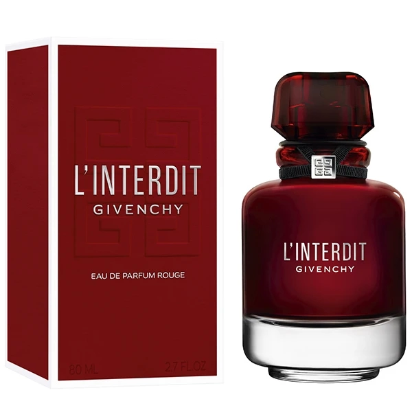 عطر جيفنشي لينترديت روج بارفيوم النسائي مع الكرتون