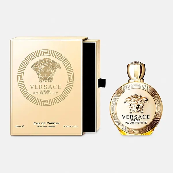 عطر فيرساتشي إيروس بور فام  بارفيوم النسائي مع الكرتون