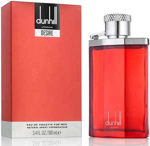 عطر دنهل ديزاير ريد أحمر أو دو تواليت الرجالي مع الصندوق