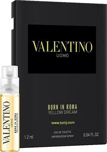 عينات عطور فالنتينو أومو بورن ان روما يلو دريم تواليت رجالي