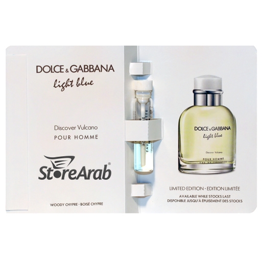 عينات عطور دولتشي آند غابانا لايت بلو ديسكوفر فولكانو الرجالي