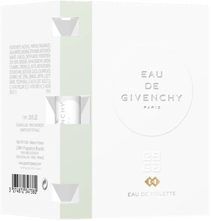 عينات عطور جيفنشي أو دي جيفنشي أو دو تواليت الرجالي والنسائي