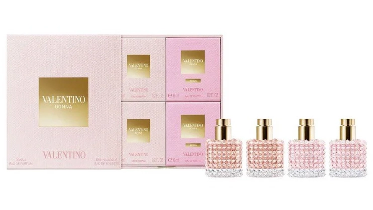 بوكس مجموعة هدايا عطور ميني فالنتينو دونا وفالنيتنو دونا أكوا