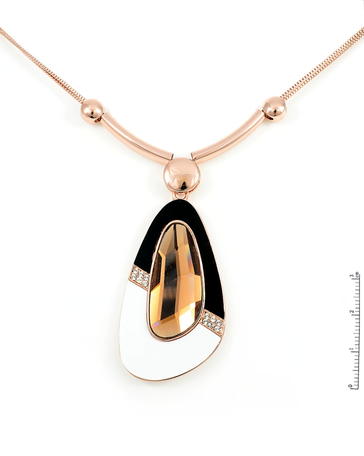 سلاسل طويلة بالحجر الزجاجي وطلاء الذهب