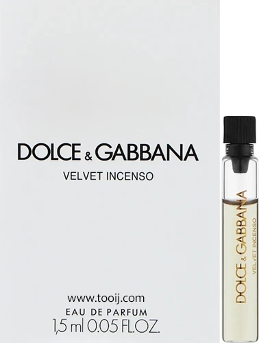 عينات عطور دولتشي آند غابانا فيلفيت إنسينسو أو دو بارفيوم الرجالي