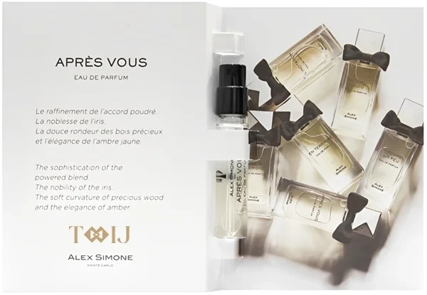 عينات عطور أليكس سيمون ابريس فو أو دو بارفيوم نيش الرجالي والنسائي