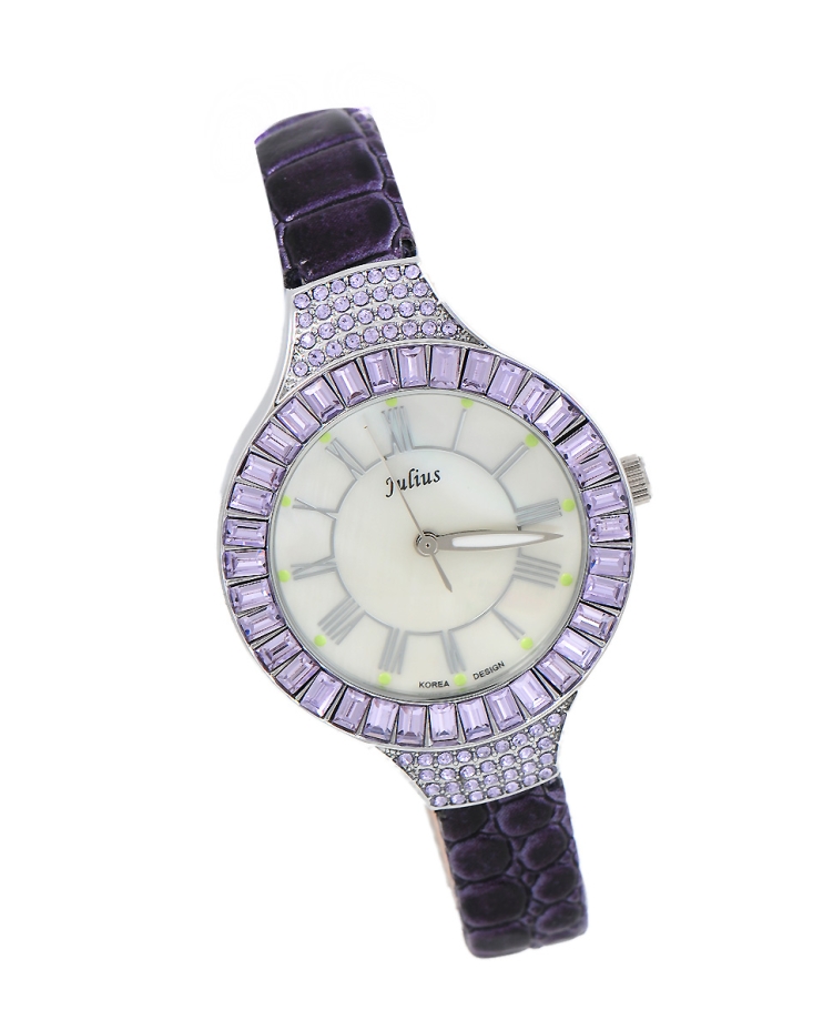 ساعة يد جلدية كوارتز بلاديوم