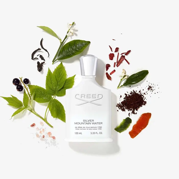 مكونات عطر كريد سيلفر ماونتن واتر الأبيض