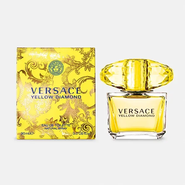 عطر فيرساتشي يلو دايموند النسائي مع الكرتون