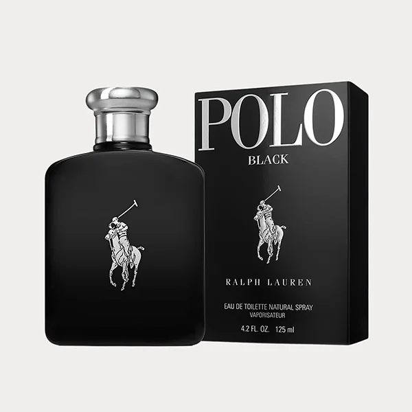 عطر رالف لورين بولو بلاك الرجالي مع الكرتون